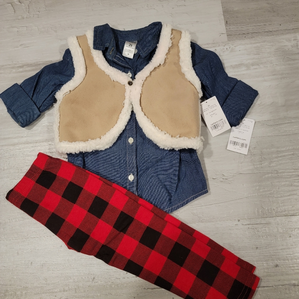 Carter's Girls size 2T outfit- NWT